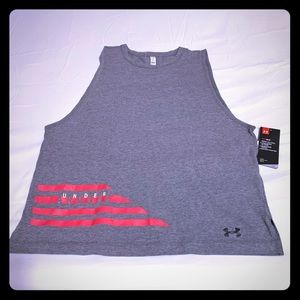 Under Armour Women's Loose Fit Gray Tank Top